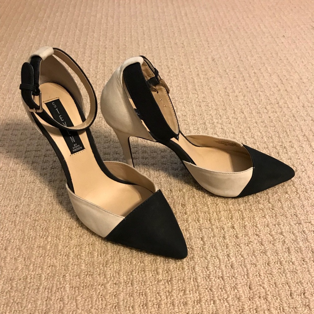 Steven by Steve Madden | Black and White Pump Heel
